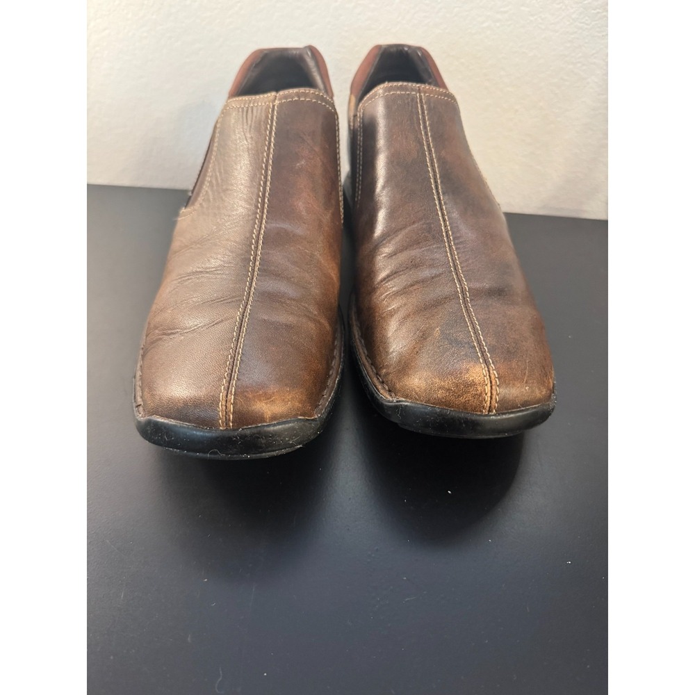 Cole Haan Zeno C07486 Mens US 10 M Shoes Brown Leather Slip On Split Toe Loafers - Picture 8 of 10